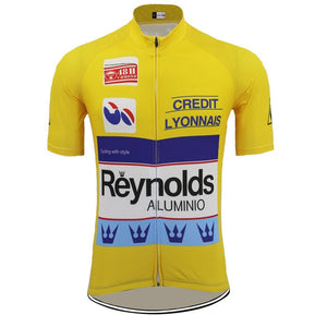 Maillot et Cuissard Classique Reynolds Jaune - Vintage Cycling