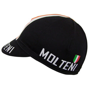 Casquette classique vintage noir cycliste - MOLTENI - Vintage Cycling